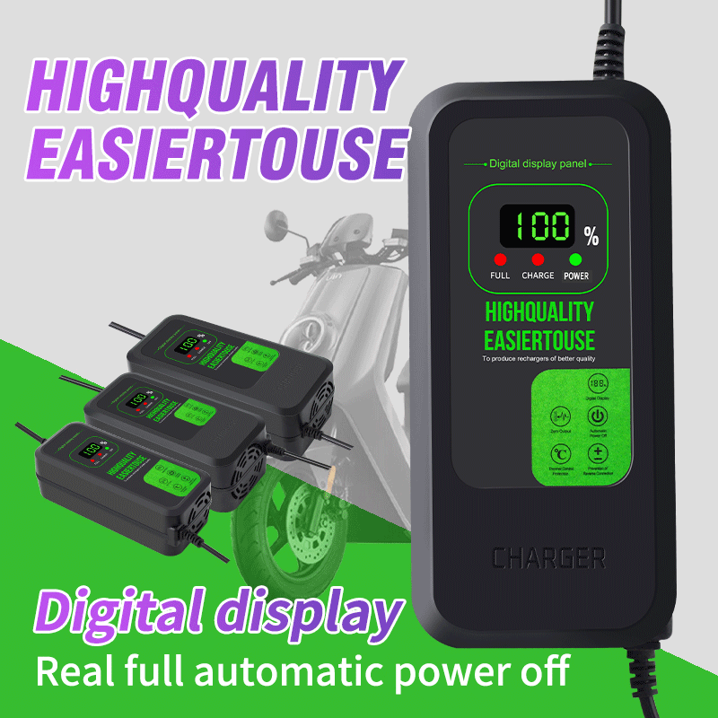 شاحن 72 فولت 5 أمبير لحزمة بطا - مراجعة 84V 20A Smart Charger وسعره