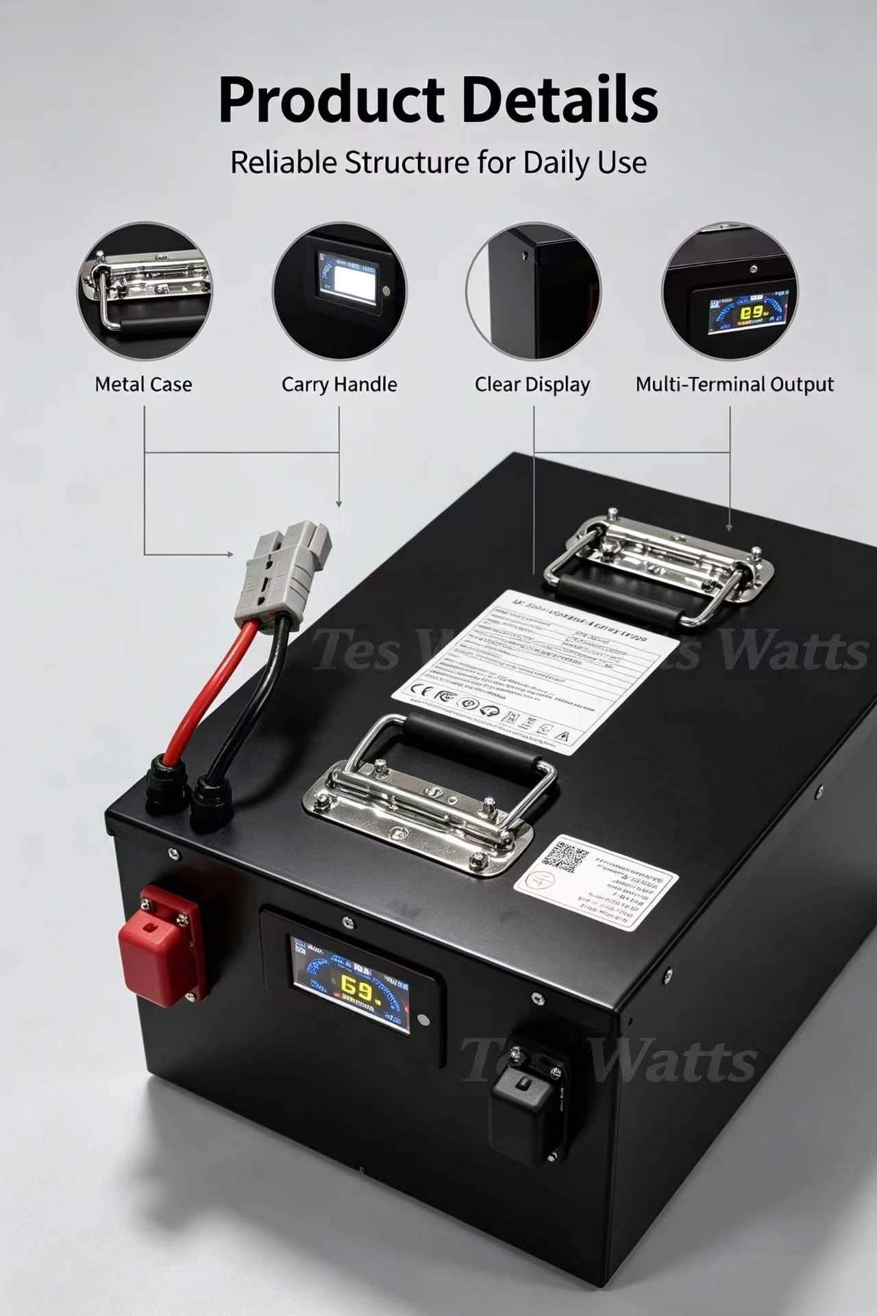بطارية ليثيوم فوسفات الحديد 72 - مراجعة 72V 40Ah Lifepo4 Battery Pack وسعره