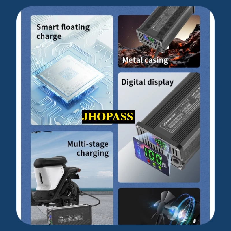 شاحن بطارية ليثيوم LiFePO4 ذكي - مراجعة 84V 20A Smart Charger وسعره