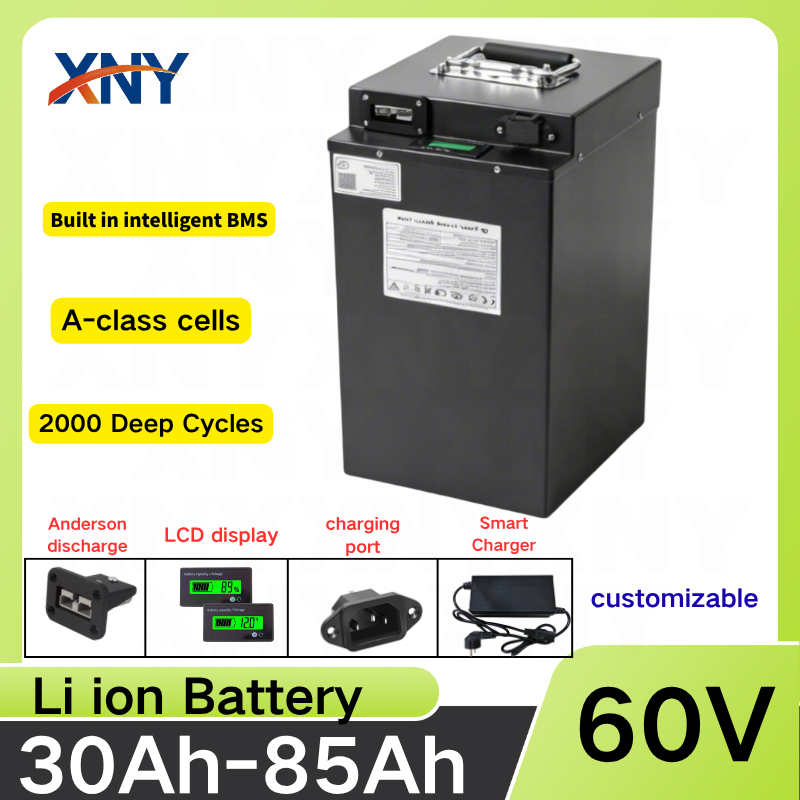 بطارية ليثيوم أيون 60 فولت بسع - مراجعة 72V 40Ah Lifepo4 Battery Pack وسعره